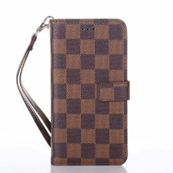 Galaxy S23 Plus- Etui-Carrés-Brun