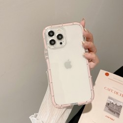 Iphone 15-Arrière silicone bord rose