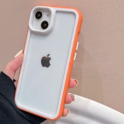 Iphone 15 - Bumper - Contour en silicone-orange