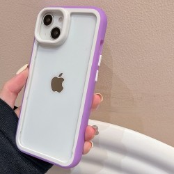 Iphone 15 - Bumper - Contour en silicone - mauve