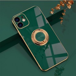 Iphone 16 Pro Max - Coque silicone-anneau-vert