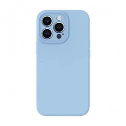 IPhone 16 Pro - Coque silicone-Caméra-Bleu