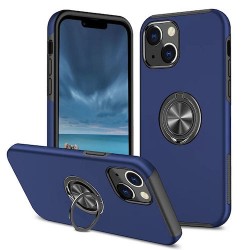 Iphone 16 Pro- Coque anti choc-anneau-bleu marine