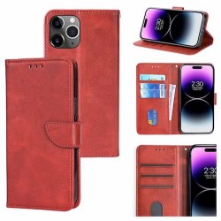 Iphone 16 Pro - Etui portefeuille-Rouge