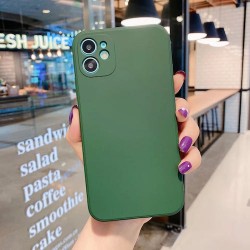 IPHONE 16 PLUS - Coque silicone-Caméra-Vert